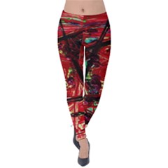 Sacred Marks Velvet Leggings by bestdesignintheworld