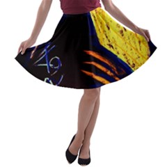 Cryptography Of The Planet 2 A-line Skater Skirt by bestdesignintheworld