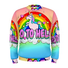 Go To Hell - Unicorn Men s Sweatshirt by Valentinaart