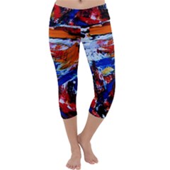 Mixed Feelings Capri Yoga Leggings by bestdesignintheworld