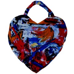 Mixed Feelings Giant Heart Shaped Tote by bestdesignintheworld