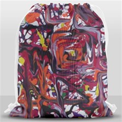 Connections Drawstring Bag (large) by bestdesignintheworld