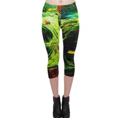 Abandoned Mine 3 Capri Leggings  by bestdesignintheworld