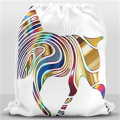 Horse Equine Psychedelic Abstract Drawstring Bag (large) by Simbadda