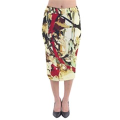 Ireland #1 Velvet Midi Pencil Skirt by bestdesignintheworld