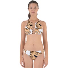 Cats Kittens Animal Cartoon Moving Perfectly Cut Out Bikini Set by Simbadda