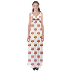 Girl Power Logo Pattern Empire Waist Maxi Dress by dflcprints