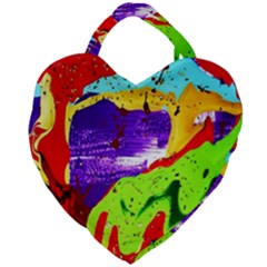 Untitled Island 2 Giant Heart Shaped Tote by bestdesignintheworld