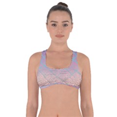 Pink Beige Elephant Skin Got No Strings Sports Bra by LoolyElzayat