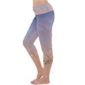 Pink Beige Elephant Skin Capri Yoga Leggings View2