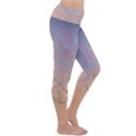 Pink Beige Elephant Skin Capri Yoga Leggings View3