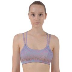 Pink Beige Elephant Skin Line Them Up Sports Bra by LoolyElzayat