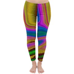 Colorful Waves Classic Winter Leggings by LoolyElzayat