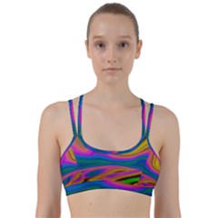 Colorful Waves Line Them Up Sports Bra by LoolyElzayat