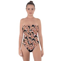 Crying Kim Kardashian Tie Back One Piece Swimsuit by Valentinaart