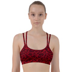 Red Earth Texture Line Them Up Sports Bra by LoolyElzayat