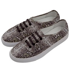 Snake Skin Men s Classic Low Top Sneakers by LoolyElzayat