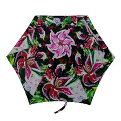 Lilac And Lillies 3 Mini Folding Umbrellas by bestdesignintheworld