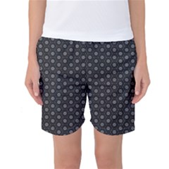 Geometric Pattern Dark Women s Basketball Shorts by jumpercat