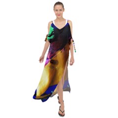 Global Warming 9 Maxi Chiffon Cover Up Dress by bestdesignintheworld