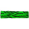 Bright Neon Green and Black Tiger Stripes  Full Print Rope Handle Tote (Small) View3