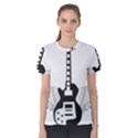 Guitar Abstract Wings Silhouette Women s Cotton Tee View1