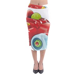 Car Vehicle Racing Car Formula Midi Pencil Skirt by Sapixe