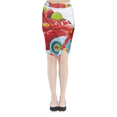 Car Vehicle Racing Car Formula Midi Wrap Pencil Skirt by Sapixe