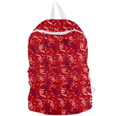 Red White And Blue Usa/uk/france Colored Party Streamers Foldable Lightweight Backpack by PodArtist