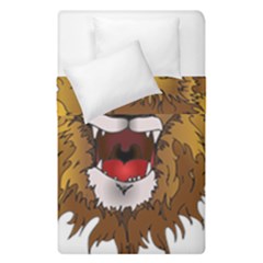 Lion Animal Roar Lion S Mane Comic Duvet Cover Double Side (single Size) by Sapixe