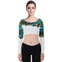 Reptile Lizard Animal Isolated Velvet Crop Top View1