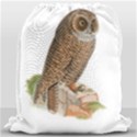 Bird Owl Animal Vintage Isolated Drawstring Bag (Large) View1