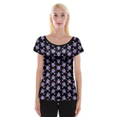 Ghost Gear   Purple Petal   Cap Sleeve Top by GhostGear