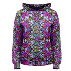 Multicolored Floral Collage Pattern 7200 Women s Pullover Hoodie by dflcprints