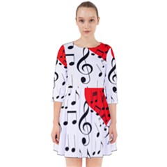 Singing Heart Smock Dress by FunnyCow