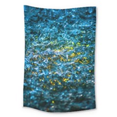 Water Color Yellow Large Tapestry by FunnyCow