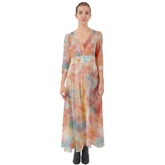 Wallpaper Design Abstract Button Up Boho Maxi Dress by Nexatart