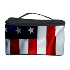 American Usa Flag Vertical Cosmetic Storage Case by FunnyCow