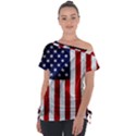 American Usa Flag Vertical Tie-Up Tee View1