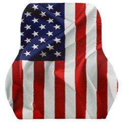 American Usa Flag Vertical Car Seat Back Cushion  by FunnyCow