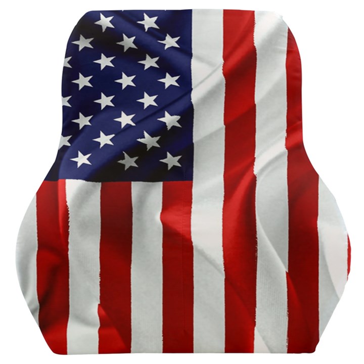 American Usa Flag Vertical Car Seat Back Cushion 