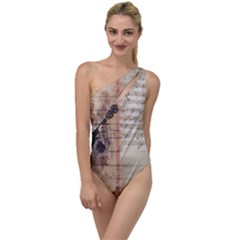 Art Collage Design Colorful Color To One Side Swimsuit by Nexatart