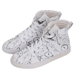 Cat Feline Animal Pet Men s Hi-top Skate Sneakers by Sapixe