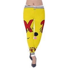 Kawaii Cute Tennants Lager Can Velvet Leggings by CuteKawaii1982