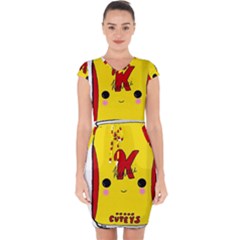 Kawaii Cute Tennants Lager Can Capsleeve Drawstring Dress  by CuteKawaii1982