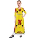 Kawaii cute Tennants Lager Can Kids  Quarter Sleeve Maxi Dress View1