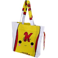 Kawaii Cute Tennants Lager Can Drawstring Tote Bag by CuteKawaii1982