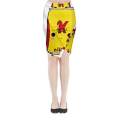 Kawaii Cute Tennants Lager Can Midi Wrap Pencil Skirt by CuteKawaii1982