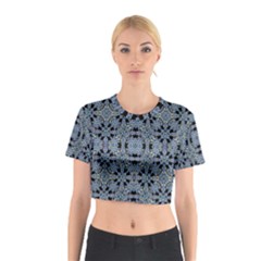 Oriental Ornate Pattern Cotton Crop Top by dflcprints