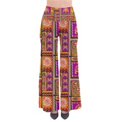 Traditional Africa Border Wallpaper Pattern Colored 3 So Vintage Palazzo Pants by EDDArt